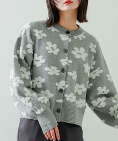 SENSE OF PLACE by URBAN RESEARCH / センスオブプレイス バイ アーバンリサーチ カーディガン・ボレロ | フラワージャガードカーディガン