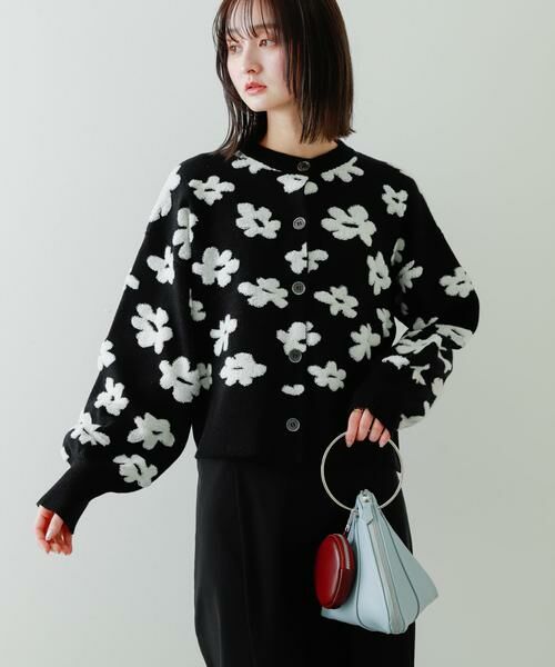 SENSE OF PLACE by URBAN RESEARCH / センスオブプレイス バイ アーバンリサーチ カーディガン・ボレロ | フラワージャガードカーディガン | 詳細9