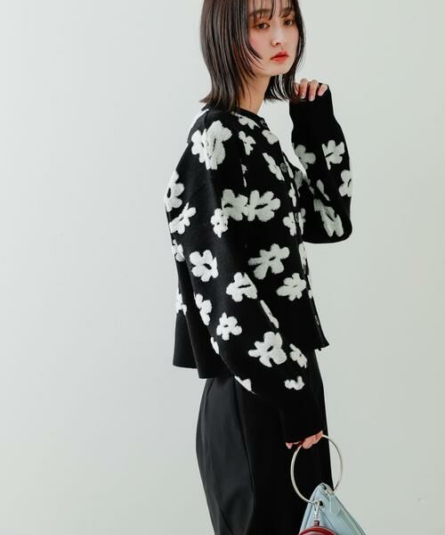 SENSE OF PLACE by URBAN RESEARCH / センスオブプレイス バイ アーバンリサーチ カーディガン・ボレロ | フラワージャガードカーディガン | 詳細10