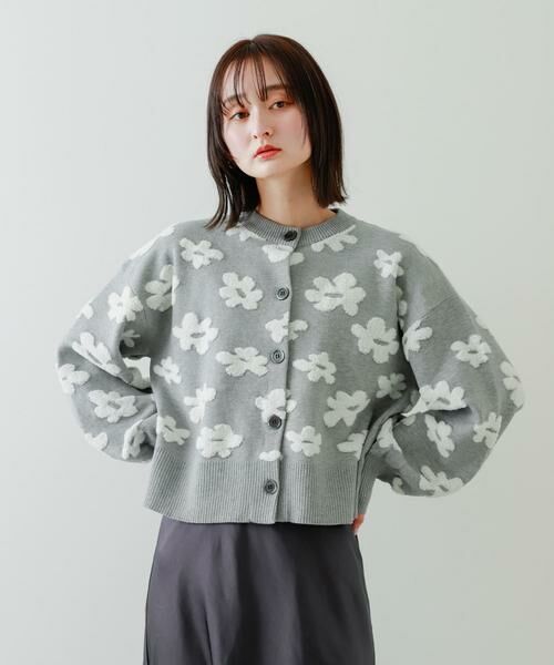 SENSE OF PLACE by URBAN RESEARCH / センスオブプレイス バイ アーバンリサーチ カーディガン・ボレロ | フラワージャガードカーディガン | 詳細23