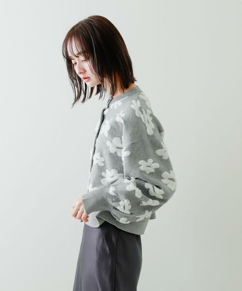 SENSE OF PLACE by URBAN RESEARCH / センスオブプレイス バイ アーバンリサーチ カーディガン・ボレロ | フラワージャガードカーディガン | 詳細24