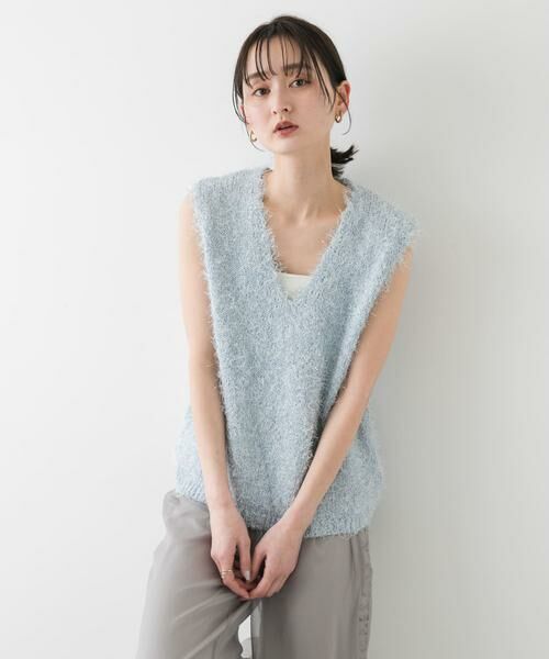 SENSE OF PLACE by URBAN RESEARCH / センスオブプレイス バイ アーバンリサーチ ニット・セーター | 『洗濯可』スパンコールラメフェザーニット | 詳細1