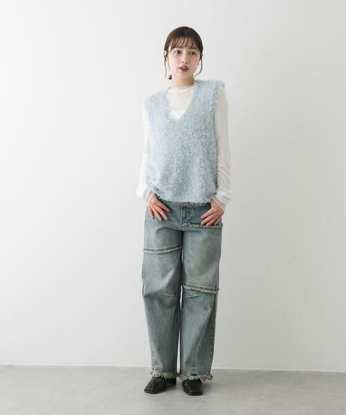 SENSE OF PLACE by URBAN RESEARCH / センスオブプレイス バイ アーバンリサーチ ニット・セーター | 『洗濯可』スパンコールラメフェザーニット | 詳細7