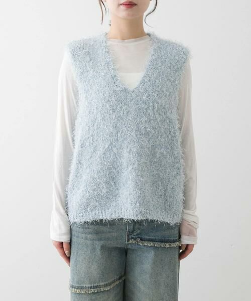 SENSE OF PLACE by URBAN RESEARCH / センスオブプレイス バイ アーバンリサーチ ニット・セーター | 『洗濯可』スパンコールラメフェザーニット | 詳細8