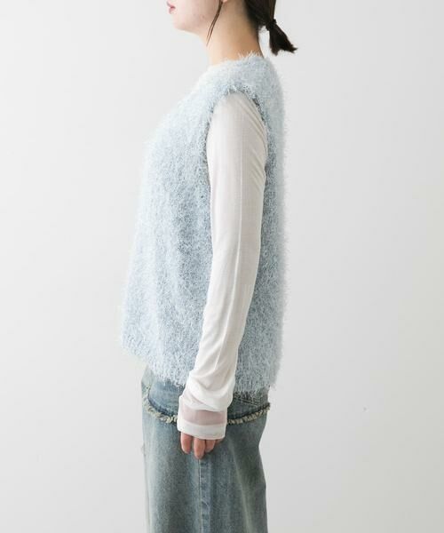 SENSE OF PLACE by URBAN RESEARCH / センスオブプレイス バイ アーバンリサーチ ニット・セーター | 『洗濯可』スパンコールラメフェザーニット | 詳細9