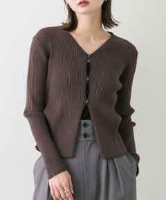 SENSE OF PLACE by URBAN RESEARCH / センスオブプレイス バイ アーバンリサーチ カーディガン・ボレロ | サイドタックコンパクトリブカーディガン