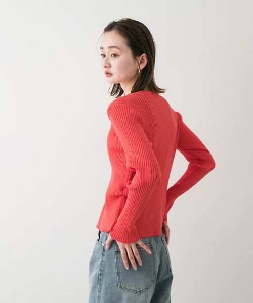 SENSE OF PLACE by URBAN RESEARCH / センスオブプレイス バイ アーバンリサーチ カーディガン・ボレロ | サイドタックコンパクトリブカーディガン | 詳細3