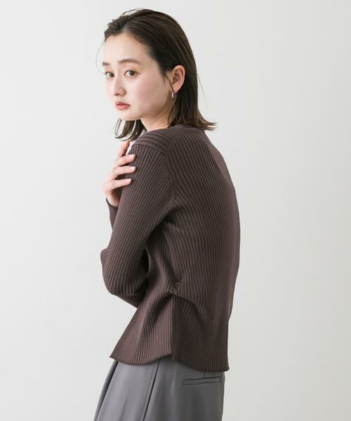 SENSE OF PLACE by URBAN RESEARCH / センスオブプレイス バイ アーバンリサーチ カーディガン・ボレロ | サイドタックコンパクトリブカーディガン | 詳細16