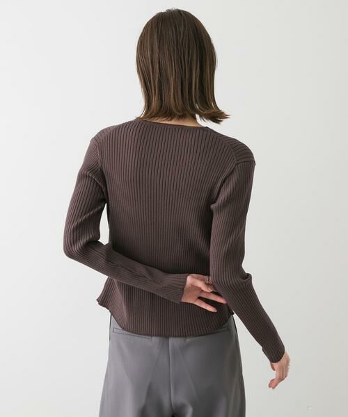 SENSE OF PLACE by URBAN RESEARCH / センスオブプレイス バイ アーバンリサーチ カーディガン・ボレロ | サイドタックコンパクトリブカーディガン | 詳細17