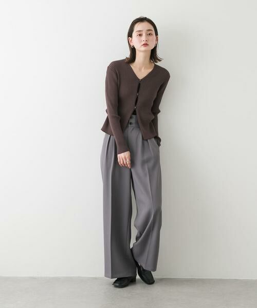 SENSE OF PLACE by URBAN RESEARCH / センスオブプレイス バイ アーバンリサーチ カーディガン・ボレロ | サイドタックコンパクトリブカーディガン | 詳細18