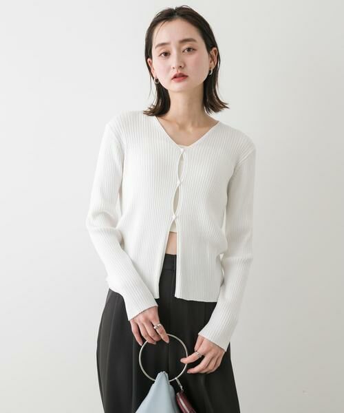 SENSE OF PLACE by URBAN RESEARCH / センスオブプレイス バイ アーバンリサーチ カーディガン・ボレロ | サイドタックコンパクトリブカーディガン | 詳細22