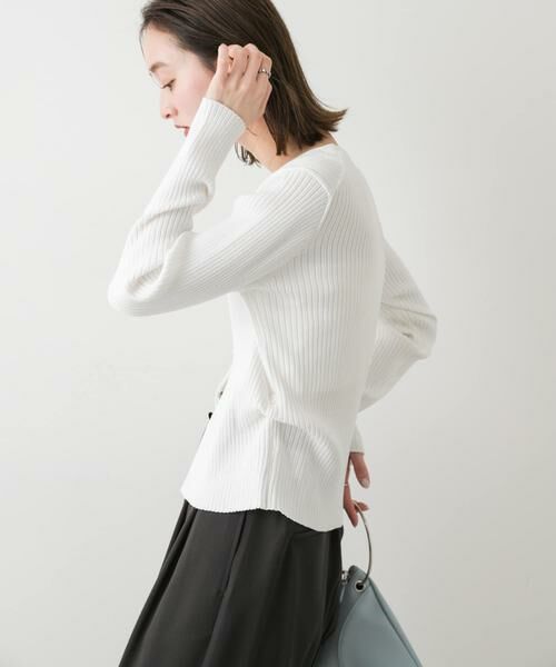 SENSE OF PLACE by URBAN RESEARCH / センスオブプレイス バイ アーバンリサーチ カーディガン・ボレロ | サイドタックコンパクトリブカーディガン | 詳細24