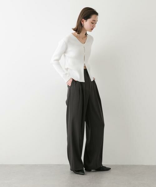 SENSE OF PLACE by URBAN RESEARCH / センスオブプレイス バイ アーバンリサーチ カーディガン・ボレロ | サイドタックコンパクトリブカーディガン | 詳細27