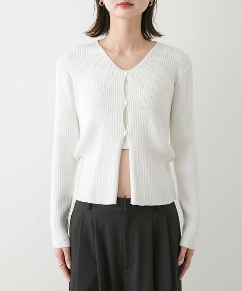 SENSE OF PLACE by URBAN RESEARCH / センスオブプレイス バイ アーバンリサーチ カーディガン・ボレロ | サイドタックコンパクトリブカーディガン | 詳細29