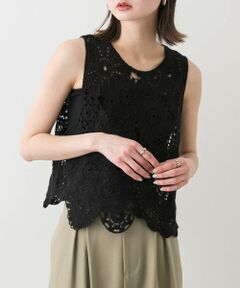 SENSE OF PLACE by URBAN RESEARCH / センスオブプレイス バイ アーバンリサーチ ベスト | レースクロップドベスト