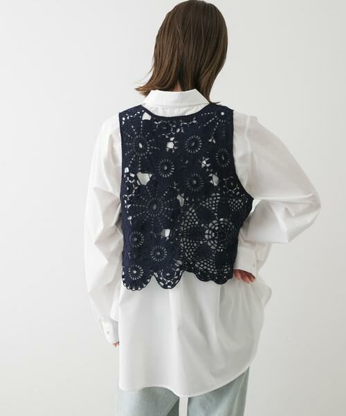 SENSE OF PLACE by URBAN RESEARCH / センスオブプレイス バイ アーバンリサーチ ベスト | レースクロップドベスト | 詳細5