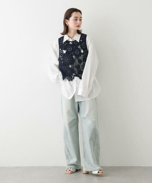 SENSE OF PLACE by URBAN RESEARCH / センスオブプレイス バイ アーバンリサーチ ベスト | レースクロップドベスト | 詳細6