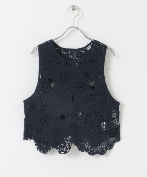 SENSE OF PLACE by URBAN RESEARCH / センスオブプレイス バイ アーバンリサーチ ベスト | レースクロップドベスト | 詳細8