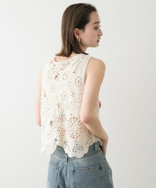 SENSE OF PLACE by URBAN RESEARCH / センスオブプレイス バイ アーバンリサーチ ベスト | レースクロップドベスト | 詳細17