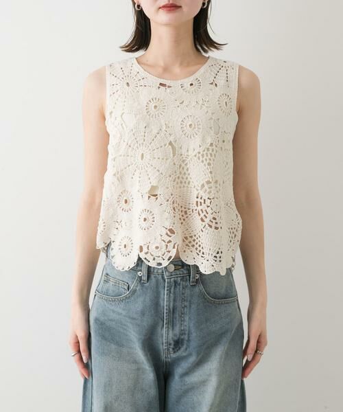 SENSE OF PLACE by URBAN RESEARCH / センスオブプレイス バイ アーバンリサーチ ベスト | レースクロップドベスト | 詳細22