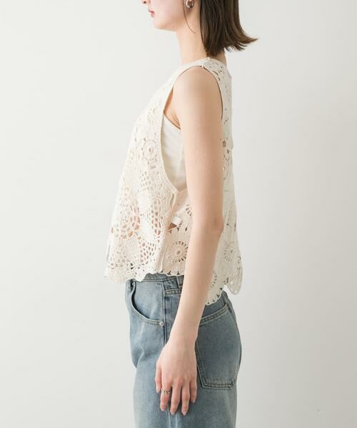 SENSE OF PLACE by URBAN RESEARCH / センスオブプレイス バイ アーバンリサーチ ベスト | レースクロップドベスト | 詳細23