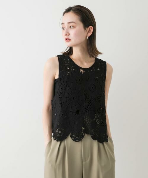 SENSE OF PLACE by URBAN RESEARCH / センスオブプレイス バイ アーバンリサーチ ベスト | レースクロップドベスト | 詳細27