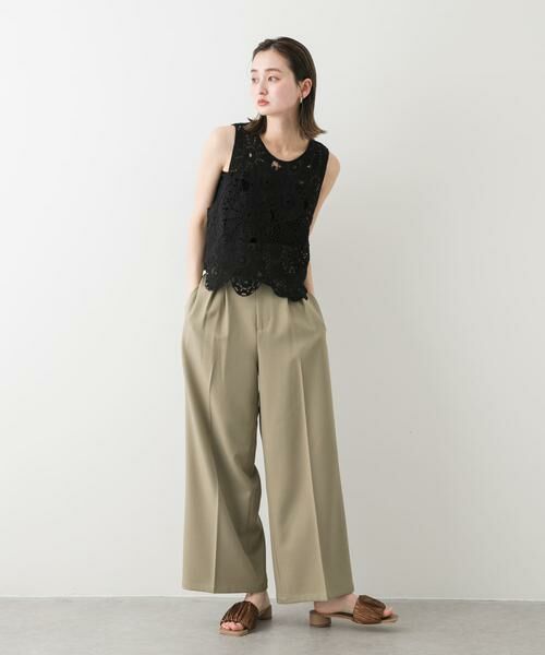 SENSE OF PLACE by URBAN RESEARCH / センスオブプレイス バイ アーバンリサーチ ベスト | レースクロップドベスト | 詳細30