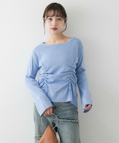 SENSE OF PLACE by URBAN RESEARCH / センスオブプレイス バイ アーバンリサーチ ニット・セーター | ボートネックシャーリングセーター | 詳細1