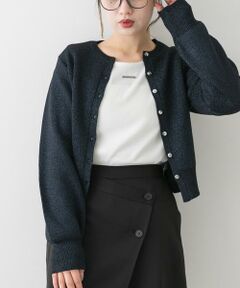 SENSE OF PLACE by URBAN RESEARCH / センスオブプレイス バイ アーバンリサーチ カーディガン・ボレロ | 『洗濯可』グリッターカーディガン