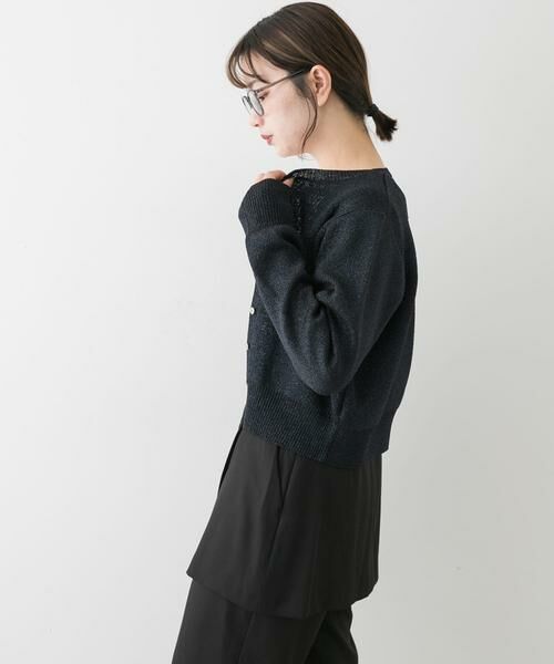 SENSE OF PLACE by URBAN RESEARCH / センスオブプレイス バイ アーバンリサーチ カーディガン・ボレロ | 『洗濯可』グリッターカーディガン | 詳細3