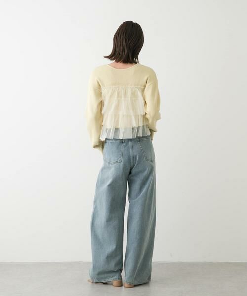 SENSE OF PLACE by URBAN RESEARCH / センスオブプレイス バイ アーバンリサーチ カーディガン・ボレロ | ダブルジップフリルニットカーディガン | 詳細7