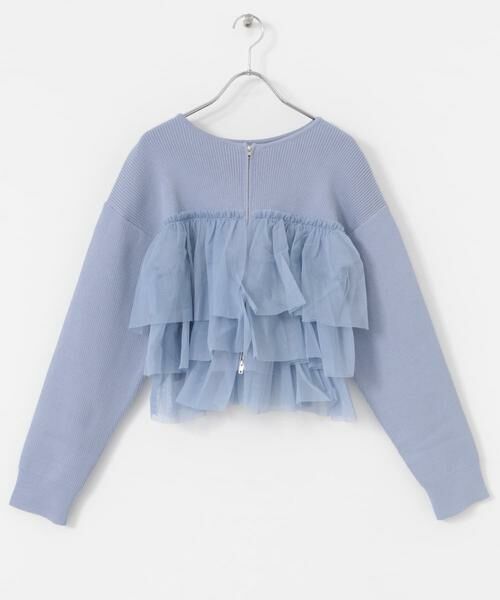 SENSE OF PLACE by URBAN RESEARCH / センスオブプレイス バイ アーバンリサーチ カーディガン・ボレロ | ダブルジップフリルニットカーディガン | 詳細19