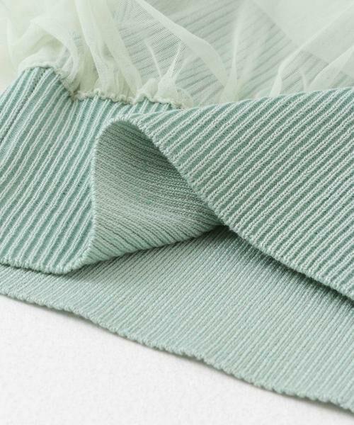 SENSE OF PLACE by URBAN RESEARCH / センスオブプレイス バイ アーバンリサーチ カーディガン・ボレロ | チュールドッキングニットカーディガン | 詳細10