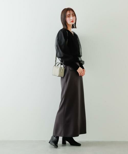 SENSE OF PLACE by URBAN RESEARCH / センスオブプレイス バイ アーバンリサーチ カーディガン・ボレロ | チュールドッキングニットカーディガン | 詳細30