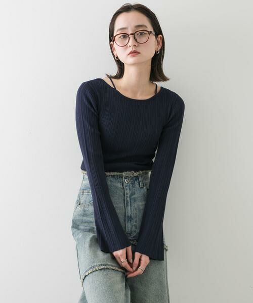 SENSE OF PLACE by URBAN RESEARCH / センスオブプレイス バイ アーバンリサーチ ニット・セーター | ストラップラウンドネックセーター | 詳細9