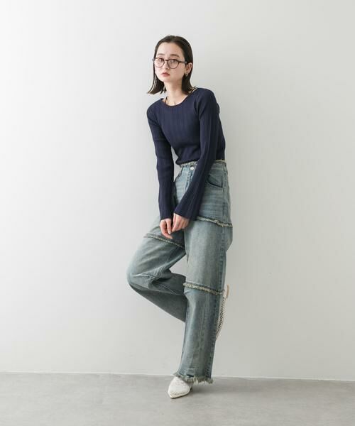 SENSE OF PLACE by URBAN RESEARCH / センスオブプレイス バイ アーバンリサーチ ニット・セーター | ストラップラウンドネックセーター | 詳細13