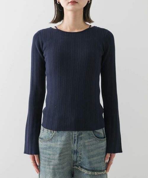 SENSE OF PLACE by URBAN RESEARCH / センスオブプレイス バイ アーバンリサーチ ニット・セーター | ストラップラウンドネックセーター | 詳細14