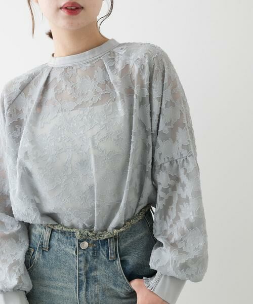 SENSE OF PLACE by URBAN RESEARCH / センスオブプレイス バイ アーバンリサーチ シャツ・ブラウス | ボリュームスリーブジャガードブラウス | 詳細1