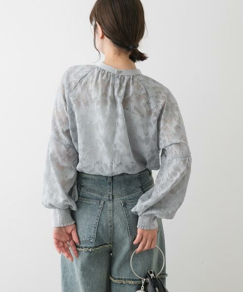 SENSE OF PLACE by URBAN RESEARCH / センスオブプレイス バイ アーバンリサーチ シャツ・ブラウス | ボリュームスリーブジャガードブラウス | 詳細4