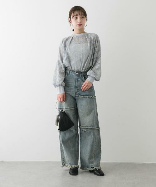 SENSE OF PLACE by URBAN RESEARCH / センスオブプレイス バイ アーバンリサーチ シャツ・ブラウス | ボリュームスリーブジャガードブラウス | 詳細5