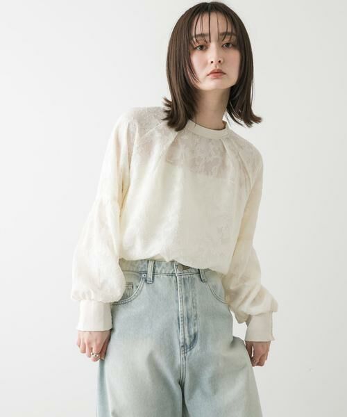 SENSE OF PLACE by URBAN RESEARCH / センスオブプレイス バイ アーバンリサーチ シャツ・ブラウス | ボリュームスリーブジャガードブラウス | 詳細23