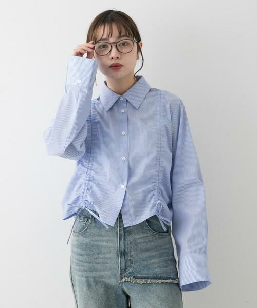 SENSE OF PLACE by URBAN RESEARCH / センスオブプレイス バイ アーバンリサーチ シャツ・ブラウス | クロップドシャーリングシャツ | 詳細16