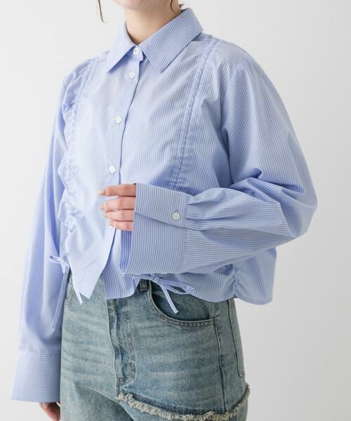 SENSE OF PLACE by URBAN RESEARCH / センスオブプレイス バイ アーバンリサーチ シャツ・ブラウス | クロップドシャーリングシャツ | 詳細26