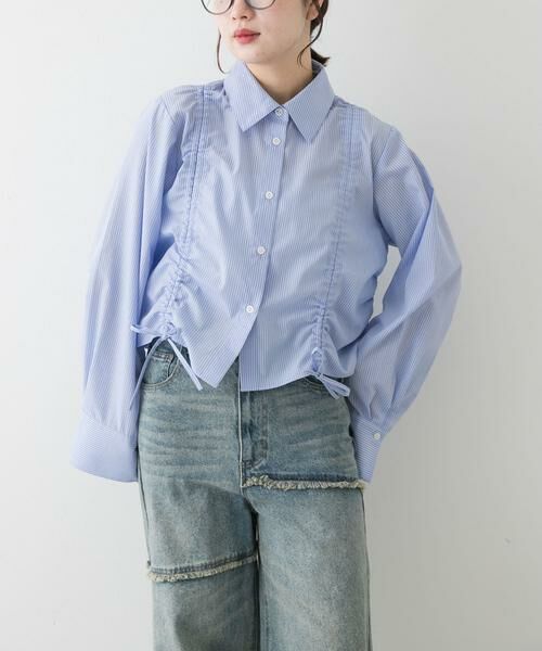 SENSE OF PLACE by URBAN RESEARCH / センスオブプレイス バイ アーバンリサーチ シャツ・ブラウス | クロップドシャーリングシャツ | 詳細18