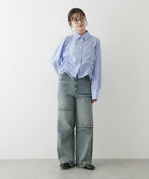 SENSE OF PLACE by URBAN RESEARCH / センスオブプレイス バイ アーバンリサーチ シャツ・ブラウス | クロップドシャーリングシャツ | 詳細20