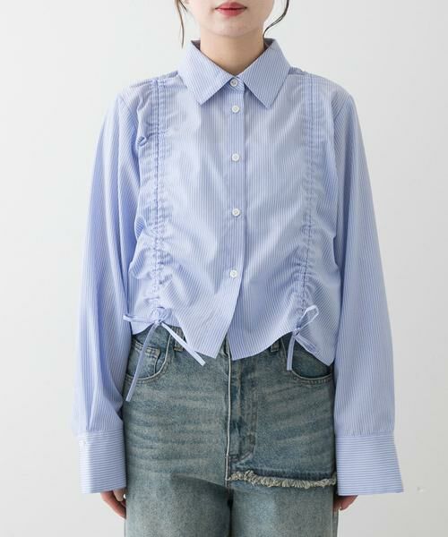 SENSE OF PLACE by URBAN RESEARCH / センスオブプレイス バイ アーバンリサーチ シャツ・ブラウス | クロップドシャーリングシャツ | 詳細23