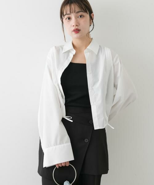 SENSE OF PLACE by URBAN RESEARCH / センスオブプレイス バイ アーバンリサーチ シャツ・ブラウス | クロップドシャーリングシャツ | 詳細29