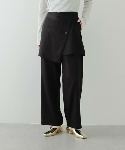 SENSE OF PLACE by URBAN RESEARCH/センスオブプレイス バイ アーバンリサーチ レイヤードパンツ ブラック S