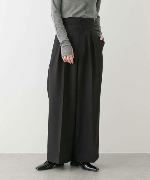 SENSE OF PLACE by URBAN RESEARCH / センスオブプレイス バイ アーバンリサーチ その他パンツ | ダブルベルトデザインスラックス | 詳細3