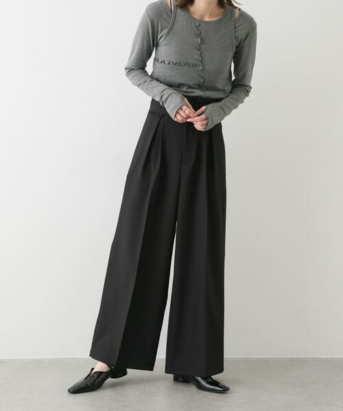 SENSE OF PLACE by URBAN RESEARCH / センスオブプレイス バイ アーバンリサーチ その他パンツ | ダブルベルトデザインスラックス | 詳細4